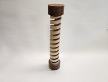 Load image into Gallery viewer, Marblelous Wooden Spiral is a handmade desktop marble wood toy.