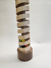 Load image into Gallery viewer, The "Long Way Around" Spiral is handmade desktop marble wood toy made from Maple.