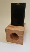 Load image into Gallery viewer, Phone AMP a hand made all wooden speaker for your cell phone Perfect for camping, picnics