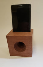 Load image into Gallery viewer, Phone AMP a hand made all wooden speaker for your cell phone Perfect for camping, picnics