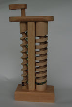Load image into Gallery viewer, The Crank: A wooden toy with marbles hand crafted in Vermont.