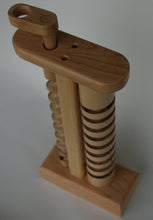 Load image into Gallery viewer, The Crank: A wooden toy with marbles hand crafted in Vermont.