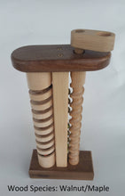 Load image into Gallery viewer, The Crank: A wooden toy with marbles hand crafted in Vermont.
