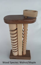 Load image into Gallery viewer, The Crank: A wooden toy with marbles hand crafted in Vermont.