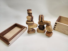 Load image into Gallery viewer, Stacking Wooden Stones