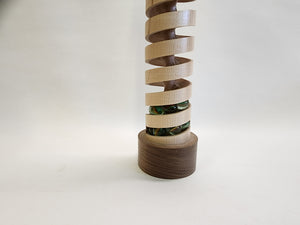 Marblelous Wooden Spiral is a handmade desktop marble wood toy.