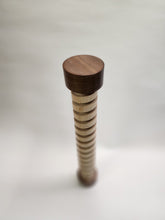 Load image into Gallery viewer, The &quot;Long Way Around&quot; Spiral is handmade desktop marble wood toy made from Maple.

