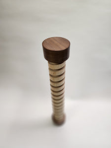 The "Long Way Around" Spiral is handmade desktop marble wood toy made from Maple.