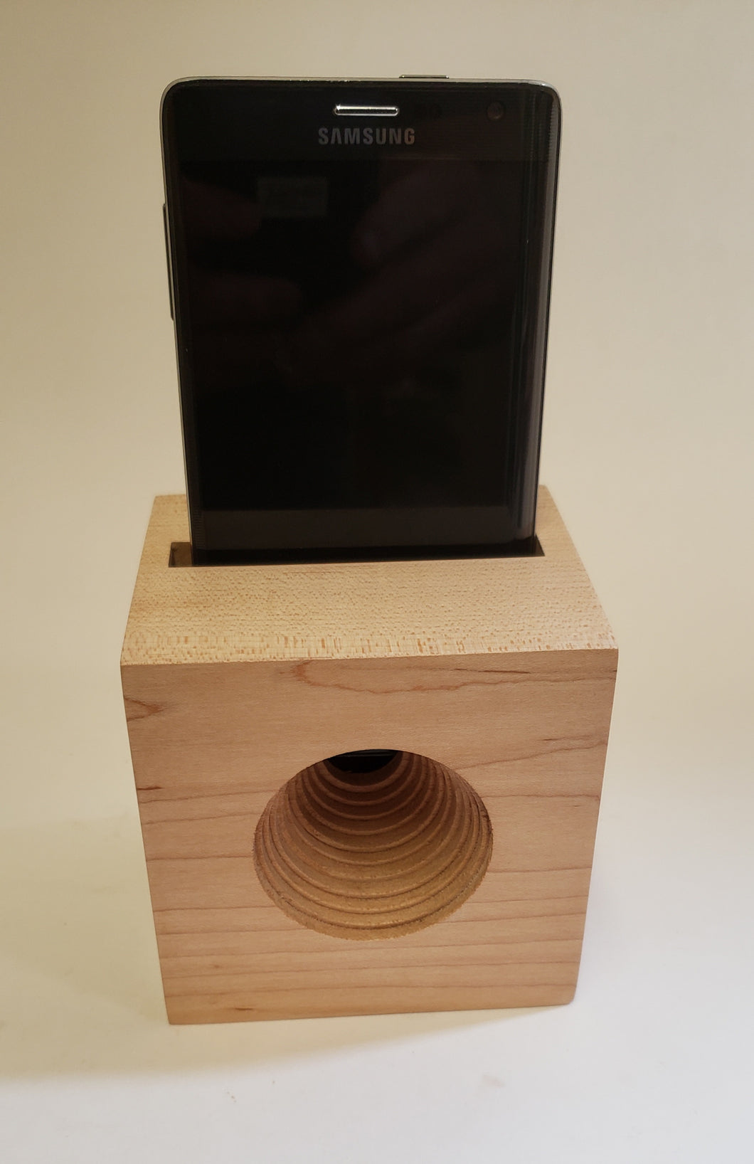 Phone AMP a hand made all wooden speaker for your cell phone Perfect for camping, picnics