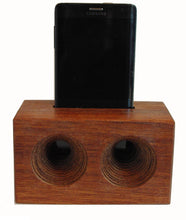 Load image into Gallery viewer, Mega AMP a wooden cell phone amplifier. Works without electricity.
