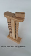 Load image into Gallery viewer, The Crank: A wooden toy with marbles hand crafted in Vermont.
